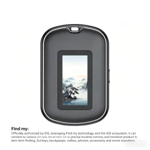 Air Tag Pet Dogs GPS Tracker Device Works with Ios Find My AirTag GPS Tracker Key Finder Electronic Ink Wash Screen Find My