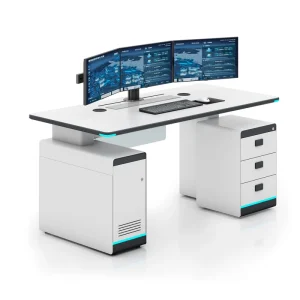Airport Control Room Ergonomic Intelligent Operation Console Air Traffic Command Console