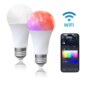 Alexa & Google Home Compatible Customizable Smart Home Device, Popular Smart Light Bulb, Tuya Wireless LED Bulb Smart Lamp