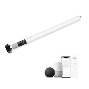 Alexa Compatible Bluetooth Rechargeable Remote Control Electric Drive Durable A OK Am25 Tubular Blind for Office Indoor Bedroom