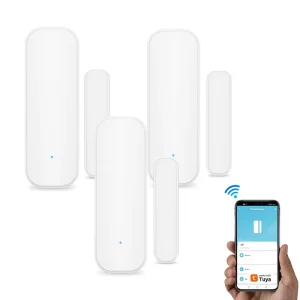 Alexa Google Home Voice Control Wireless Window Open Closed WIFI Contact Sensors Smart Life APP Wifi Door Sensor Door Alarm