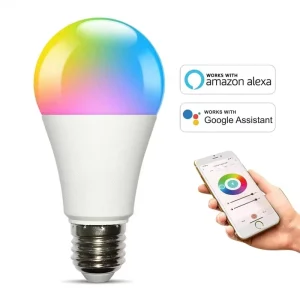 Multicolor Alexa WiFi App-Controlled Bedroom LED RGB Dimmable Smart Bulb