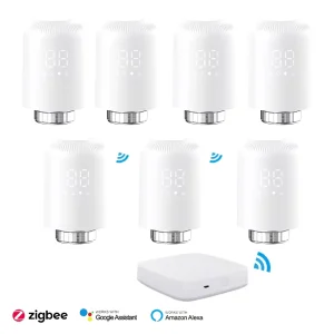 Alexa and Google Assistant Tuya3.0 Digital Zigbee Smart Radiator Thermostatic