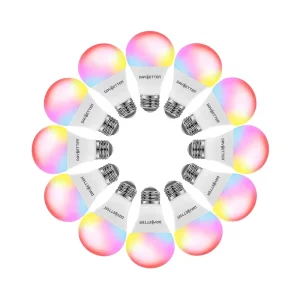 Alexa and Home Assistant 12 Pack App Wifi Control Lights 9w LED Smart Bulb