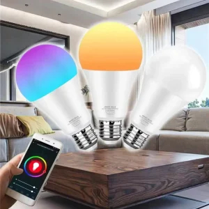 Wholesale Alexa and Google Assistant Voice-Controlled Bluetooth 9W, 10W, 12W and 15W RGBCW Indoor Tuya Smart Life App LED Smart Bulbs