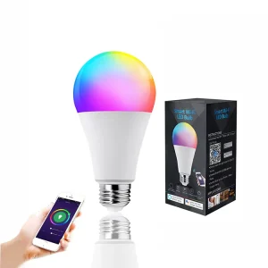 Alexa and Google Assistant LED Bulb E27 with Remote Control, Multicolor Tuya Smart WiFi RGB LED Bulb, 9W