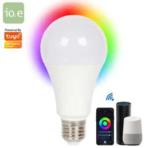 Smart LED Bulb with Alexa and Google Assistant Voice Control, A70 WiFi RGBW, 1050 lm, 10 W, 230 V, E27/B22