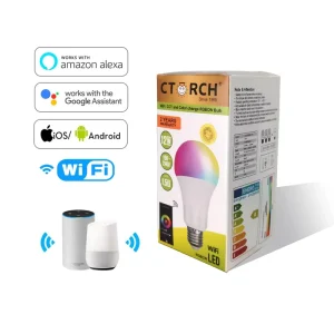 Alexa and Google Home OEM/ODM LED Bulb Wholesale, 9W Wireless Smart Wi-Fi RGB LED Bulb