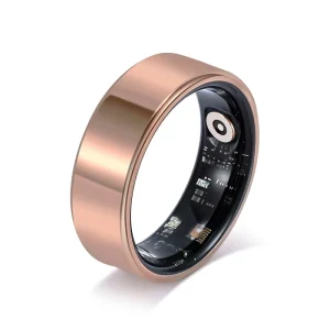 Alin Classic Style Stainless Steel Smart Ring Waterproof Digital Fitness Sleep Sport Tracking with NFC Monitoring