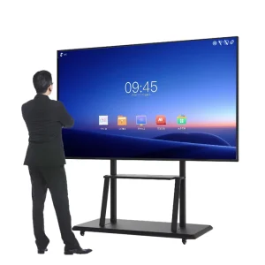 All In One 55 65 75 85 Inch 20 40Point Touch Interactive Smart Board Education 4K Android Windows LCD Whiteboard