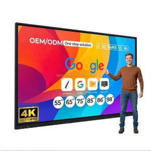All In One smart Display High Quality Touch Screen Digital School Teaching Flat Panel Interactive Whiteboard 98 110 Inch