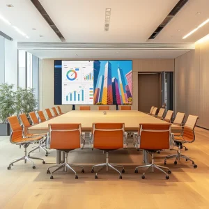 All-in-One 136inch Smart COB LED Display Screen High Resolution Commercial Ads Digital Poster Standing Movable Wall TV SDK