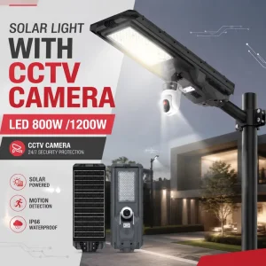 All in One Dual Lens Camera Solar Street Light LED 800W 1200W With 4G WIFI AOV CCTV Monitoring Security Light Wall Pole Mounted