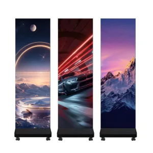 All in One LED Poster Screen Plug Play Smart Digital Signage Display WiFi Remote Control Indoor Commercial Advertising HDR10 4K