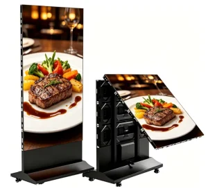 All-in-One Outdoor/Indoor LED Advertising Display IP65 Waterproof Foldable Design 4K Resolution Sunlight Readable
