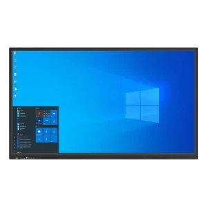 All in One Smart Display 4K 20 Point IR Touch Android 14 OPS Slot Anti Glare Glass Built in WiFi for Office & School