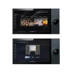 All in One Smart Home Products Zigbee Wifi Hub Gateway 6 Inch Tuya Alexa Touch Screen Glass Screen Switch Panel Wall Central Control F6
