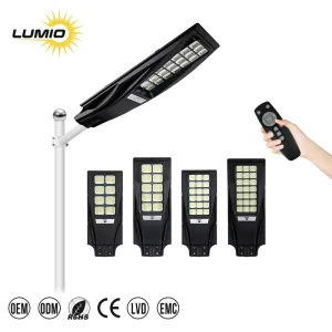 All in One Solar LED Street Light IP65 Waterproof 400W-630W Outdoor Smart City Lighting System