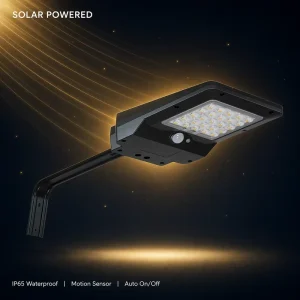 All in One Solar Street Light 4W Outdoor LED Security Lamp Auto on Off Dusk Till Dawn IP65 3 Years Warranty