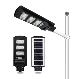 All in One Solar Street Light IP65 Outdoor LED Road Light with Remote Control for Garden Projects