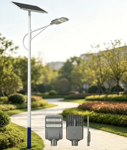 All in One Solar Street Light Integrated Aluminum Led Road Lamp Ip66 Waterproof High Power Outdoor Solar Powered Light