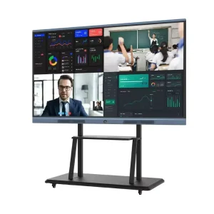 All in One Touch Screen Flat Panel Large Smart Interactive Whiteboard for Business Meeting Room with Dual System
