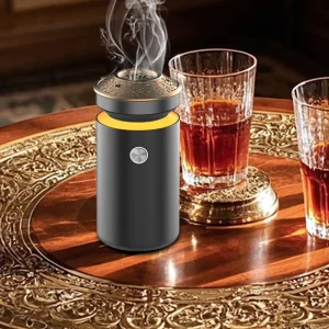 Aluminum Alloy USB Rechargeable Essential Oil Diffuser Mini Portable Waterless Nebulizer Scent Machine OEM for Car Home Hotel