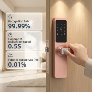 Aluminum Keyless Entry Electronic Door Lock WiFi Cloud Smart Lock Fingerprint Digital Password
