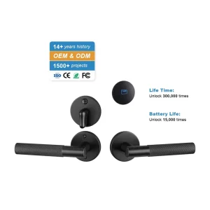 Aluminum Smart Key Card Keyless Entry ANSI Mortise Offline Hotel Room Lock Intelligent RFID Split Hotel Lock Free Software