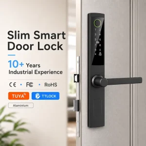 Aluminum Smart Lock European Super Slim Cloud for Glass Wood Aluminum Doors Mortise Types 2885 3085 3585 4085 6085 App Control