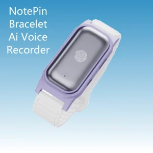 Alvora Hot Selling Smart Bracelet AI GPT5 NotePin Style Digital Voice Recording Mini Device 32GB 152 Language for Men Women Kids