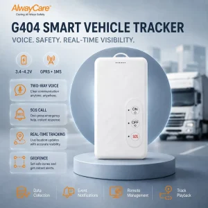 AlwayCare Global 4G LTE Personal GPS Tracker Two way Audio SOS Button Global Network Real time Software Tracking Device