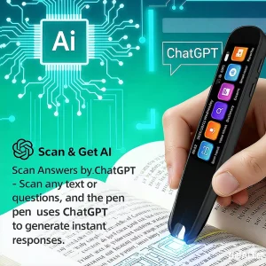 Amazo Hot AI Pen with ChatGPT Integration Multi Translator Students Android IPS Color 3.7 Inch Display Smart Scanner Translator