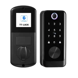 America USA Canada Smart Deadbolt Lock for Wooden Door Keyless Fingerprint Combination Lock TTLOCK BLE Digital Door Lock