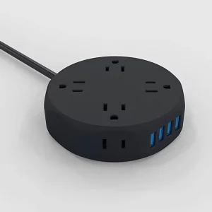 American Standard Smart Power Strip 3 Outlets 15A Cross Border Household Fast Charging USB Cord Multi Function 125V Fast Power