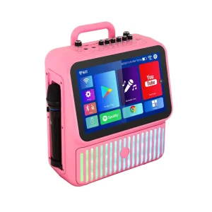 Android 13.0 Smart Speaker with Touch Screen 13.3 Inch Led Touch Screen Wifi Indoor Outdoor Video Karaoke Machine Speaker