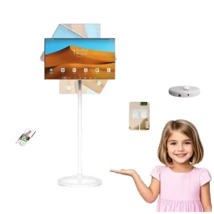 Android 27 Inch LED Portable Smart HD Touchscreen Display Champagne Color USB Serial Interface Home Study Mobile Use