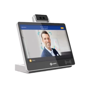 Android Biometric Management System 4G Network Indoor Desktop Visitor Manager