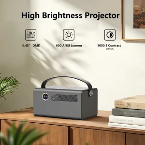 Android Projector Built in Battery Wi Fi Portable Design Silicone Handle Sample Fee Refundable with Bulk Order