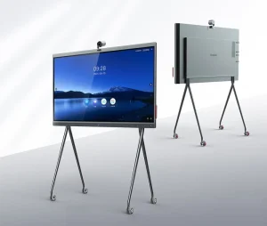 Android System High-precision Infrared Touch Supports 20-point Touch 4K Writing and Video Whiteboard Floor Stand Elevator Use