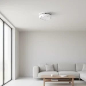 Anka Smart Fire Security Hub Photoelectric Alarm System Battery Powered Portable Fire Safety Detector 60 Sqm Detection Range