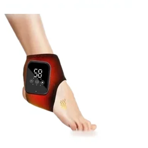 Ankle Knee Massager Graphene Heating Smart Temperature Control 3 Gears Vibration Hot Compress Red Light Therapy Device One Size