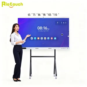 Anti Glare Blue Light Filter Smart Board 4K UHD Interactive Whiteboard for K12 Classroom Teaching and Student Health