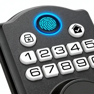 Anti Prying Dumb Tongue Electronic Smart Lock Tuya WiFi Remote Control Cloud for Glass Aluminum Door Residential Hotel Villa Use