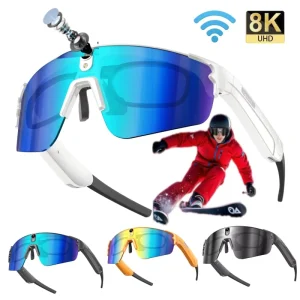 Anti shake Photography Outdoor Sports Glasses Cycling Hiking Skiing Stable Durable AI Glasses Translation WiFi 8MP Pixels Camera