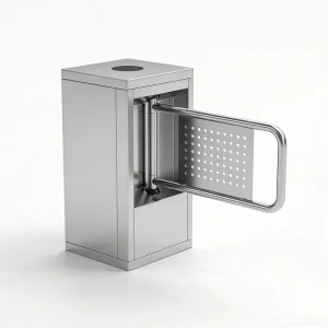 Anti tailgating OEM ODM IP54 Biometric Pedestrian Flag Turnstile Gate for University Campus
