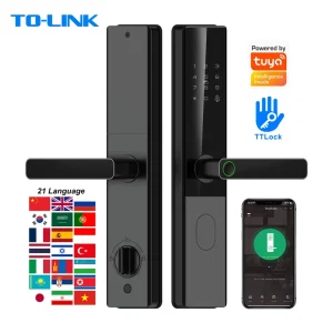 Anti theft Security Door Waterproof Nfc Remote Control Wifi Electric Digital Keypad Front Door Smart Lock