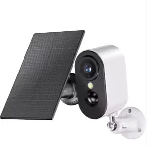App 3MP 2K Waterproof IP65 Smart Camera Solar Powered Battery with Night Vision Motion Detection for Indoor Outdoor Use