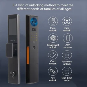 App Controlled Door Lock Tuya Smart Wifi Online Electronic Digital Smart Door Lock CNC Aluminum Lock