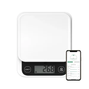 App Enabled Smart Digital Kitchen Scale for Healthy Living Home Baking Fitness Balanced Diet Weight Measuring Feature